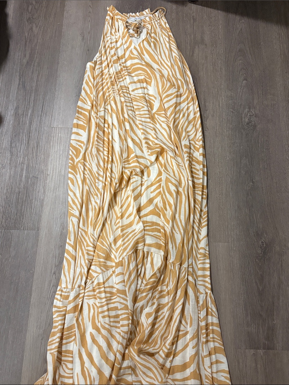 Nine West Zebra-Print Maxi Dress